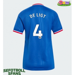 Manchester United Matthijs de Ligt #4 Bortatröja Kvinnor 2026-27 Kortärmad